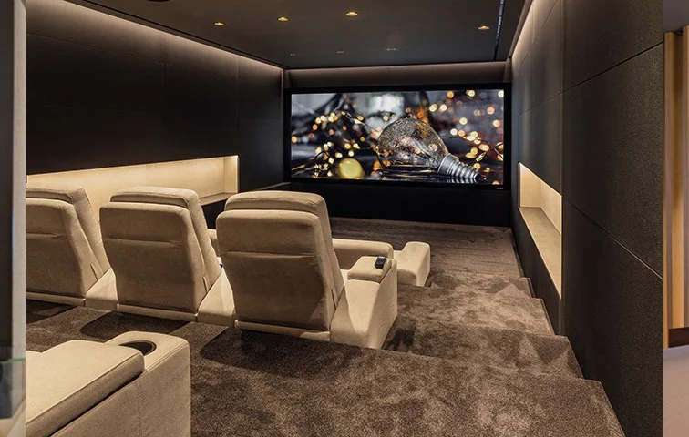 Dedicated home cinema design and installation in Oman